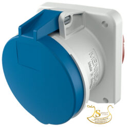 เพาเวอร์ปลั๊กตัวเมียฝังตรง IP44 No.1261A 2P+E 63A,230V MENEKES