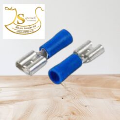 หางปลาเสียบแอร์ตัวเมีย V2.5-7A สีน้ำเงิน T-LUG