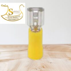 หางปลาเสียบแอร์ตัวเมีย V6-7A สีเหลือง T-LUG