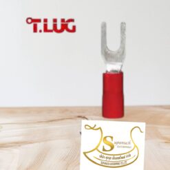 หางปลาแฉกหุ้มพีวีซีสีแดง YF1.5-3S T-Lug