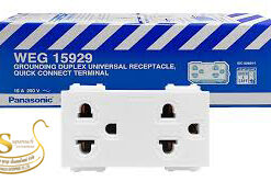 ปลั๊กตัวเมียกราวด์คู่ WEG15929K 16A,250V Panasonic