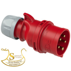 เพาเวอร์ปลั๊กตัวผู้ IP44 NO.015-6 3P+N+E 16A 400V*สีแดง PCE