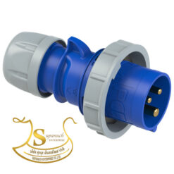 เพาเวอร์ปลั๊กตัวผู้กันน้ำ IP67 NO.0132-6 2P+E 16A 230V PCE
