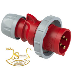 เพาเวอร์ปลั๊กตัวผู้กันน้ำ IP67 NO.0242-6 3P+E 32A 400V PCE