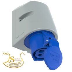 เพาเวอร์ปลั๊กตัวเมียผนัง IP44 NO.113-6 2P+E 16A 230V PCE