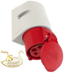 เพาเวอร์ปลั๊กตัวเมียผนัง IP44 NO.115-6 3P+N+E 16A 400V PCE