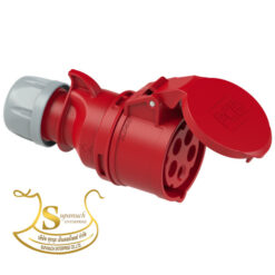 เพาเวอร์ปลั๊กตัวเมียกลางทาง IP44 NO.215-6 3P+N+E 16A 400V PCE