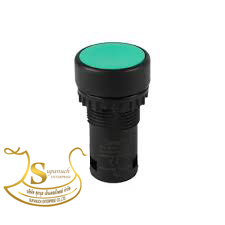 สวิตช์กดหัวเรียบ 22/25mm.TS2BFG-1A NO,สีเขียว TEND