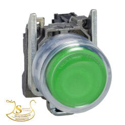 สวิตช์ปุ่มกด-หัวหุ้มยาง XB4-BP31 สีเขียว Schneider