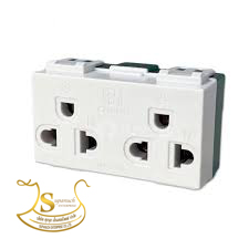 เต้ารับกราวด์คู่ PCH-904 N 16A 250V CHANG