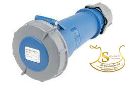 เพาเวอร์ปลั๊กตัวเมียกลางทาง IP67 NO.552 2P+E 32A 230V MENNEKES