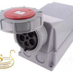 เพาเวอร์ปลั๊กตังเมียติดผนัง IP67 NO.145-6 3P+N+E 125A,400V PCE