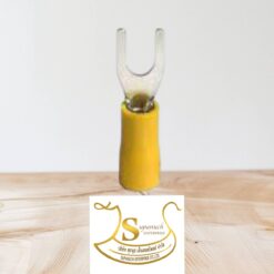 หางปลาแฉกหุ้มพีวีซี-สีเหลือง YF6-4S T-LUG